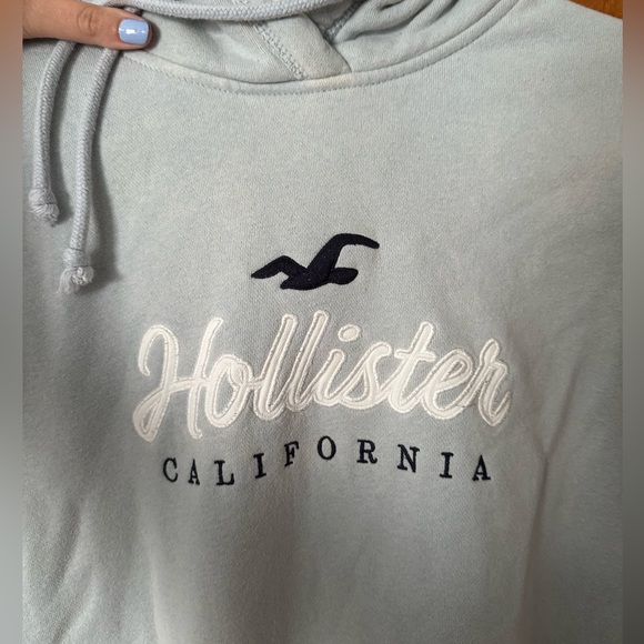 Hollister Sweaters - Hollister Womens Light Blue Hoodie